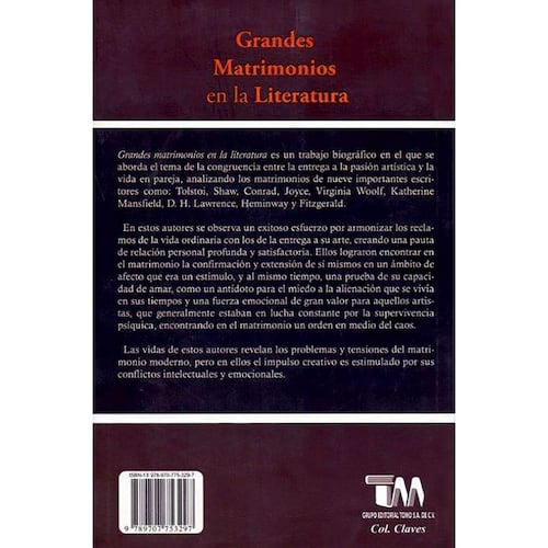 Grandes matrimonios en la literatura/great marriages in literature