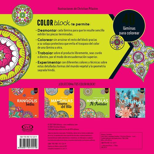 Mándalas hindúes color block