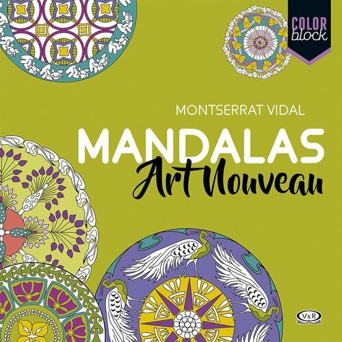 Mandalas art nouveau  color block