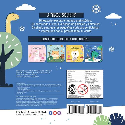 Amigos Squishy: Dinosaurio conoce los paisajes