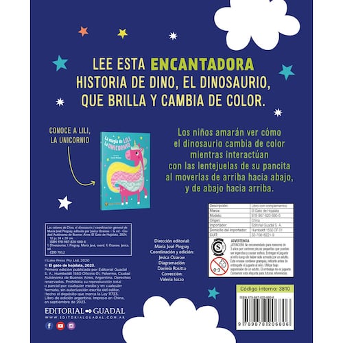 Los colores de Dino, el dinosaurio