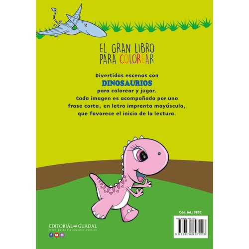El Gran Libro Para Colorear: Dinosaurios + de 100 dibujos