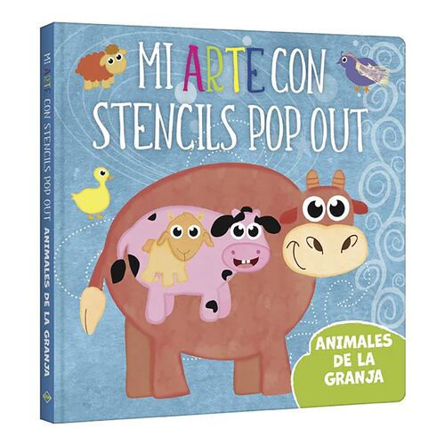 Mi arte con Stencils pop out animales granja