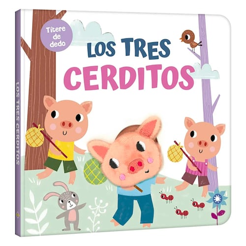 Tres Cerditos clásicos, títere dedo
