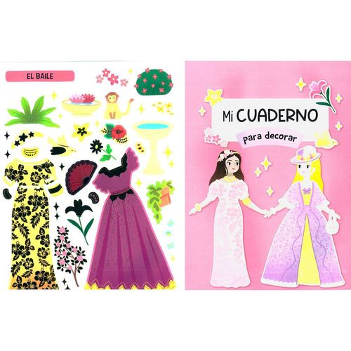 Libro de stickers princesas