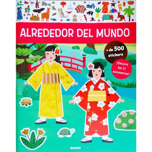 Libro de stickers alrededor del mundo