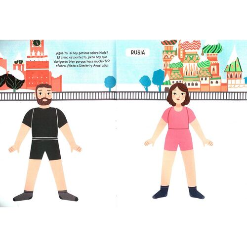 Libro de stickers alrededor del mundo