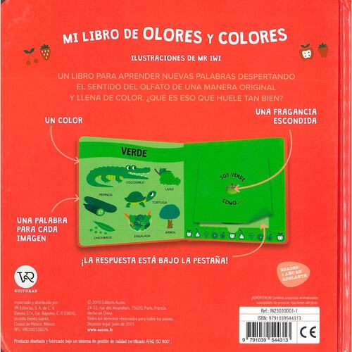Mi Libro de Olores y Colores Las Frutas