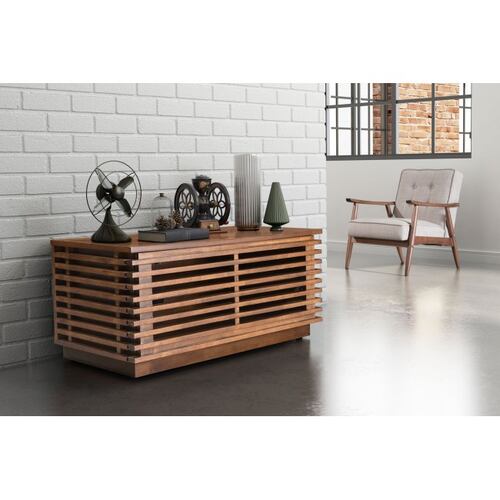 Mueble De Tv Linea Narrow - Nogal - Kessa.