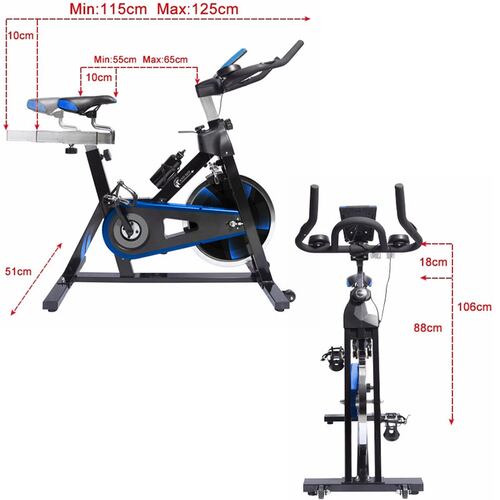 Bicicleta Estatica 18kg Profesional Uso Rudo Fija Centurfit