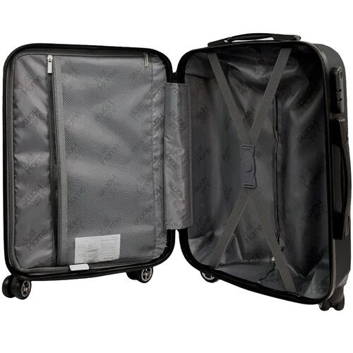 Maleta Negra Set 3 Maletas de Viaje Rigidas 4 Ruedas Negro 20" 24" y 28"