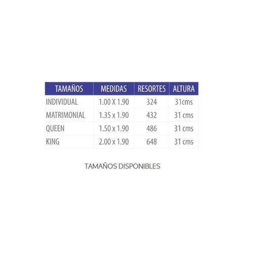 Box Maximum Matrimonial Gris y Blanco - Kessa.