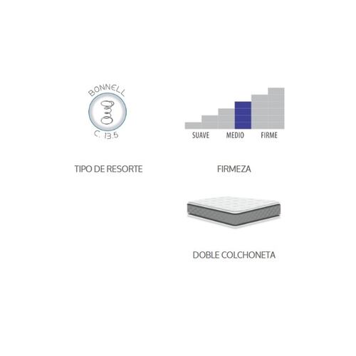 Box Lucia Queen Size Gris - Kessa.