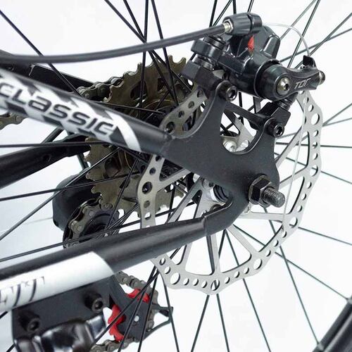 Bicicleta Plegable de Montaña Rodada 26 Deportiva 21 Velocidades Aluminio Ruta Ciclismo Urbana Blanca Centurfit 