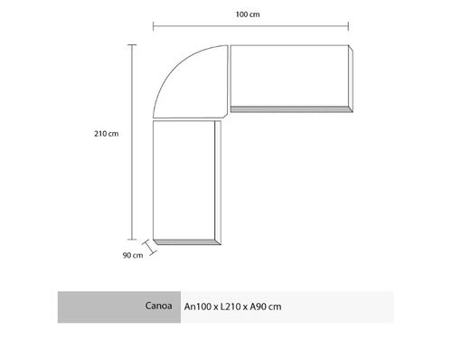 Sala Modular  Modelo Napoles 2 2 E - Shedron - Kessa.