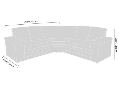 Sala Modular  Modelo Napoles 2 2 E - Shedron - Kessa.