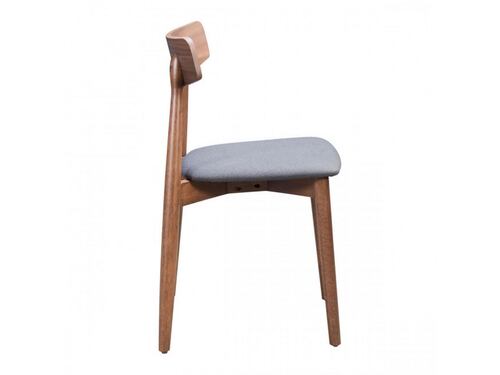 Silla De Comedor Modelo Newman Nuez/Gris - Kessa.