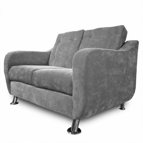 Loveseat City Velvet Gris Maderian// ENTREGA A CDMX Y ZONA METROPOLITANA.