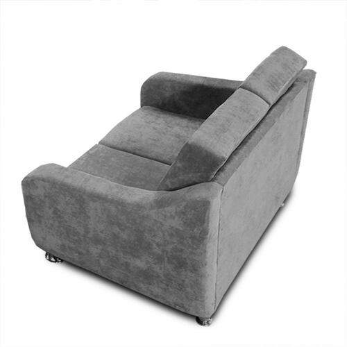 Loveseat City Velvet Gris Maderian// ENTREGA A CDMX Y ZONA METROPOLITANA.
