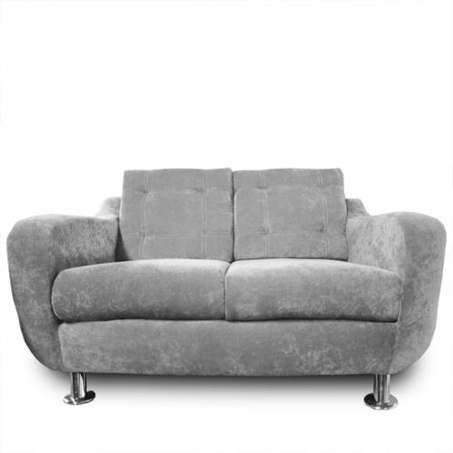 Loveseat City Velvet Gris Maderian// ENTREGA A CDMX Y ZONA METROPOLITANA.