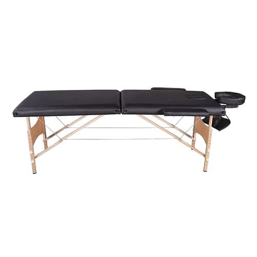 Cama Mesa P/ Masaje 2 Secciones 195x70cm Espuma 4cm M001 Negro