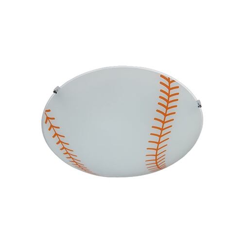 Lámpara Techo Decorativa Pelota Beisbol Niños Vidrio Maxxi.