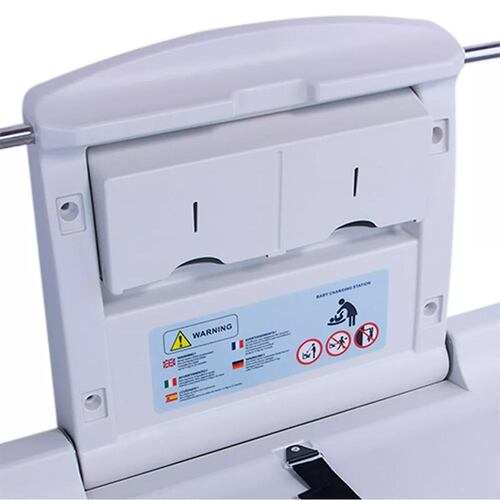 Cambiador Para Bebe Pañales Horizontal Pared Empotrable  Comercio Gris