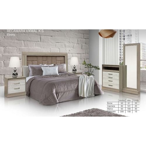 Recamara King Size Uxmal Ebony - Kessa.