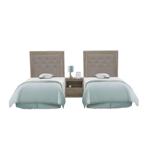 Recamara Gemela Garone Gris Olivo - Kessa.