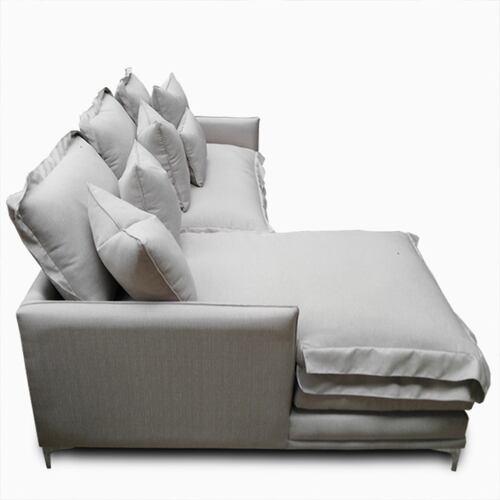 Sala Nube Chaise Izquierdo Lino Marmol MADERIAN // ENTREGA A CDMX Y ZONA METROPOLITANA.