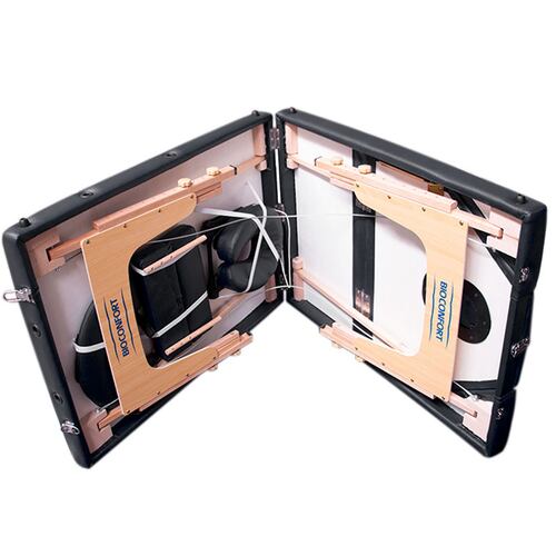 Cama De Masaje Portatil Spa Reclinable Estuche Profesional Mesa Negra Tatto Tatuajes