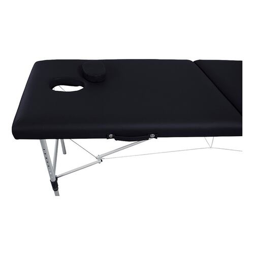 Cama De Masaje Plegable Camilla Spa Fisioterapia Ajustable 110 kg Base Aacero Negra Nanofort