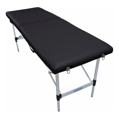 Cama De Masaje Plegable Camilla Spa Fisioterapia Ajustable 110 kg Base Aacero Negra Nanofort