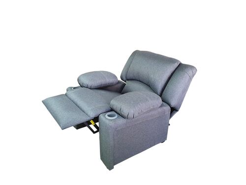 RECLINABLE SHERATON CURRY GRIS  ESPACIO MUEBLES  (ENTREGA UNICAMENTE EN CDMX Y AREA METROPOLITANA)