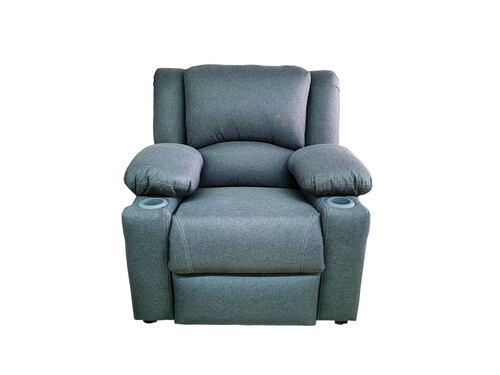 RECLINABLE SHERATON CURRY GRIS  ESPACIO MUEBLES  (ENTREGA UNICAMENTE EN CDMX Y AREA METROPOLITANA)