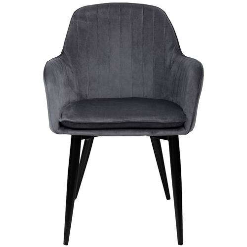Sillon Eames Tapizado Brazo Silla Gris Sala Vintage