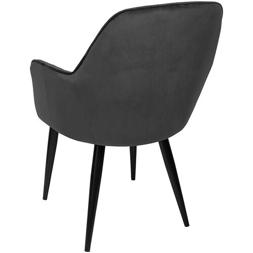 Sillon Eames Tapizado Brazo Silla Gris Sala Vintage