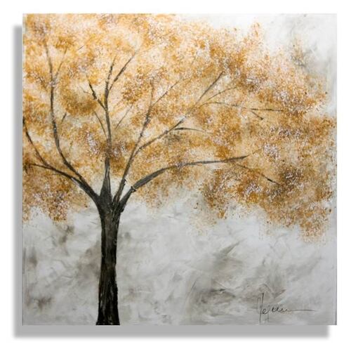 Cuadro Decorativo Arbol Ocre - Kessa.