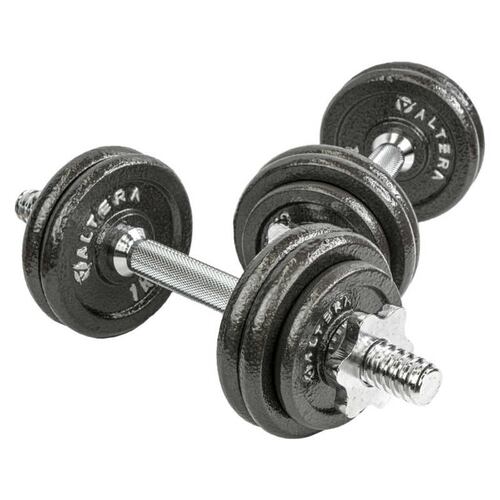 Set de Mancuernas 12 Discos Pesos .5 y 1 kg Incluye Estuche de Plastico