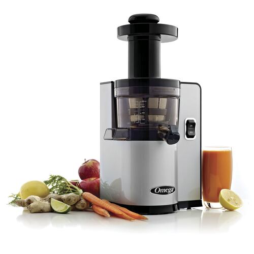 Extractor De Jugos Vertical Prensa Fría Doméstico Plata Omega VSJ843QS