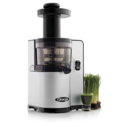 Extractor De Jugos Vertical Prensa Fría Doméstico Plata Omega VSJ843QS
