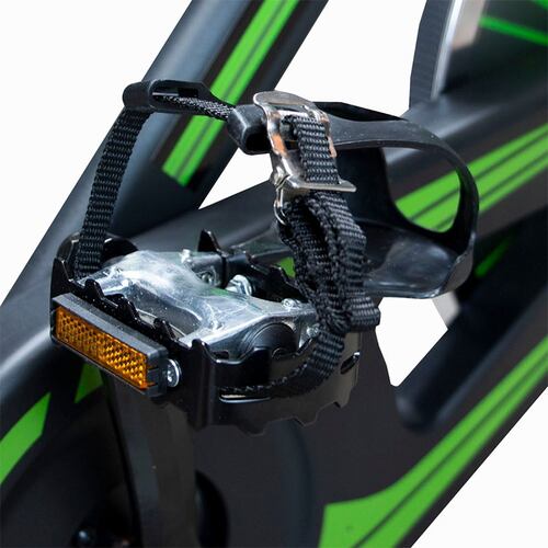 Bicicleta Fija Estática Spinning Profesional 10kg Fitness Cardio Gym Verde Centurfit.