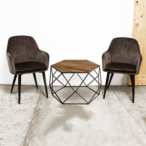 Sillon Eames Kit Sillones Tapizados  4 Sillas Vintage Cafeteria Comedor Gris