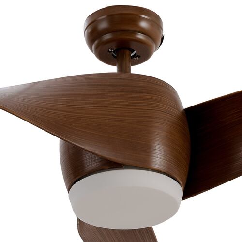 Masterfan Stela Marrón 52" Ventilador de Techo con 3 Tonalidades de Luz