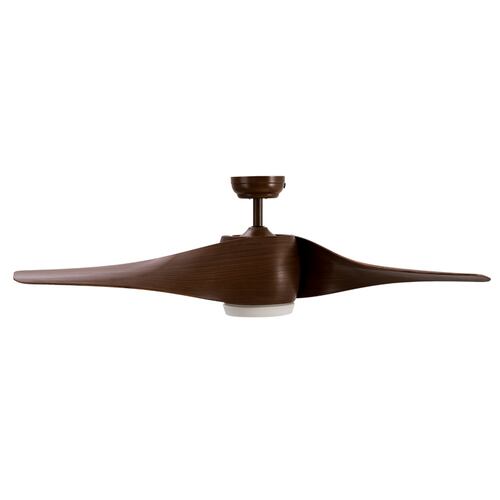 Masterfan Stela Marrón 52" Ventilador de Techo con 3 Tonalidades de Luz