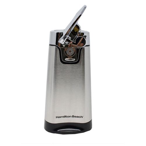 Abrelatas Electrico Con Afilador De Cuchillo Y Destapador De Regalo Plata Hamilton Beach 76778