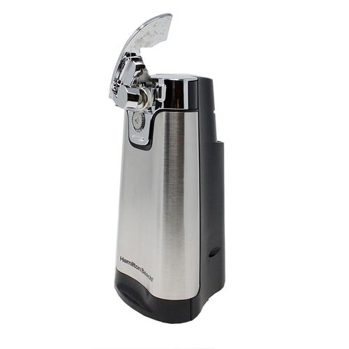 Abrelatas Electrico Con Afilador De Cuchillo Y Destapador De Regalo Plata Hamilton Beach 76778