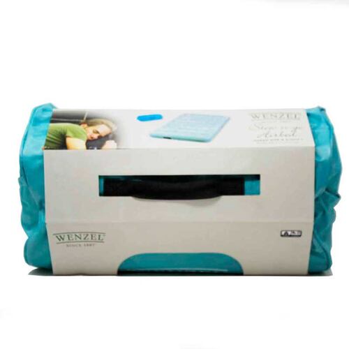 Colchón Inflable C/bomba Queen Stow-n-go Aqua Wenzel 8227116.