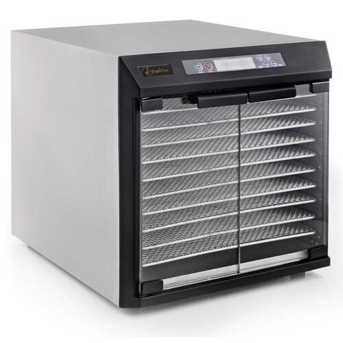 Deshidratador de Alimentos 10 Charolas en Acero Inoxidable Comercial con Panel Digital Excalibur EXC10EL.
