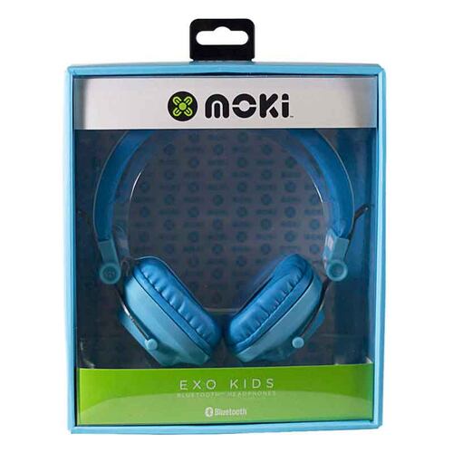 Audífonos de Diadema Bluetooth para Niño y Niña Exo Kids Azul Moki